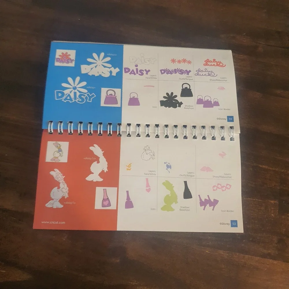 Disney Mickey Friends Cricut Cartridge with‎ Overlay Manual 290382 Scrapbooking